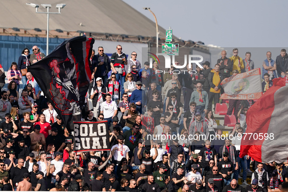 US Cremonese fans during AC Monza against US Cremonese, Serie A, at U-Power Stadium in Monza on March, 18th 2023. 