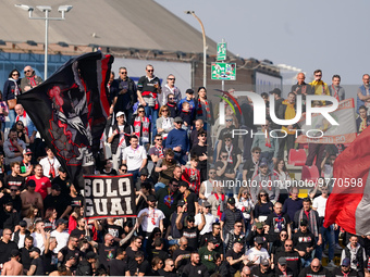 US Cremonese fans during AC Monza against US Cremonese, Serie A, at U-Power Stadium in Monza on March, 18th 2023. (