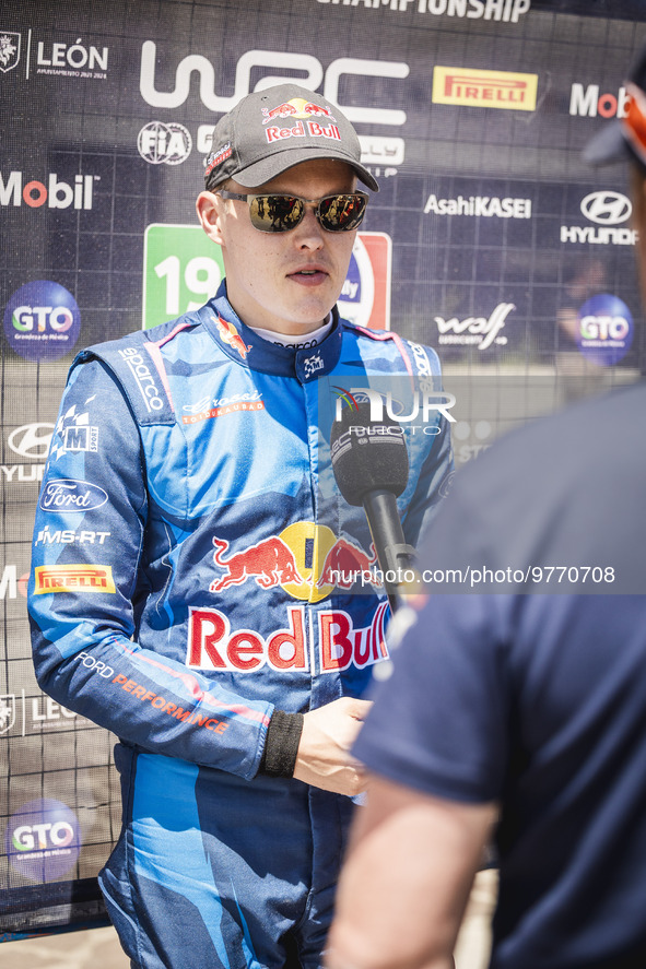 TANAK Ott (EST), M-SPORT FORD WORLD RALLY TEAM, FORD Puma Rally1 Hybrid, WRC, portrait during the Rally Guanajuato Mexico 2023, 3rd round of...