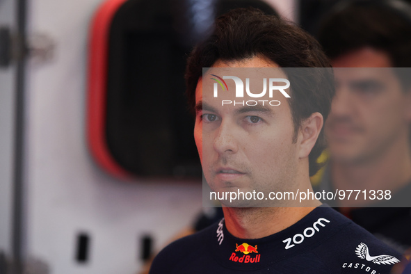 PEREZ Sergio (mex), Red Bull Racing RB19, portrait during the Formula 1 STC Saudi Arabian Grand Prix 2023, 2nd round of the 2023 Formula One...