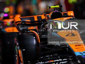 04 NORRIS Lando (gbr), McLaren F1 Team MCL60, action during the Formula 1 STC Saudi Arabian Grand Prix 2023, 2nd round of the 2023 Formula O...