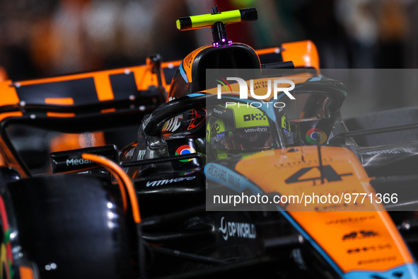 04 NORRIS Lando (gbr), McLaren F1 Team MCL60, action during the Formula 1 STC Saudi Arabian Grand Prix 2023, 2nd round of the 2023 Formula O...