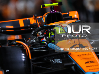 04 NORRIS Lando (gbr), McLaren F1 Team MCL60, action during the Formula 1 STC Saudi Arabian Grand Prix 2023, 2nd round of the 2023 Formula O...