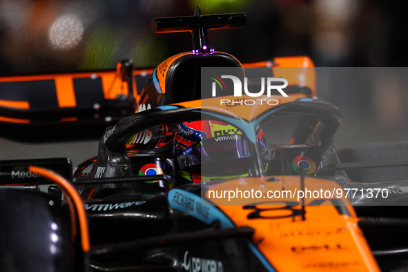 81 PIASTRI Oscar (aus), McLaren F1 Team MCL60, action during the Formula 1 STC Saudi Arabian Grand Prix 2023, 2nd round of the 2023 Formula...