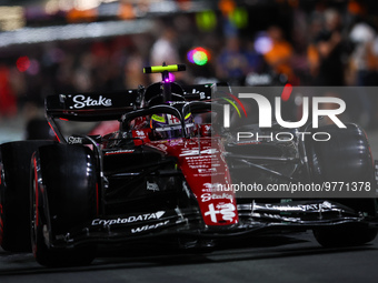 24 ZHOU Guanyu (chi), Alfa Romeo F1 Team Stake C43, action during the Formula 1 STC Saudi Arabian Grand Prix 2023, 2nd round of the 2023 For...