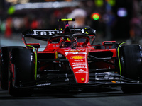 55 SAINZ Carlos (spa), Scuderia Ferrari SF-23, action during the Formula 1 STC Saudi Arabian Grand Prix 2023, 2nd round of the 2023 Formula...