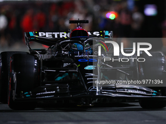 63 RUSSELL George (gbr), Mercedes AMG F1 Team W14, action during the Formula 1 STC Saudi Arabian Grand Prix 2023, 2nd round of the 2023 Form...