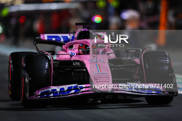 31 OCON Esteban (fra), Alpine F1 Team A523, action during the Formula 1 STC Saudi Arabian Grand Prix 2023, 2nd round of the 2023 Formula One...