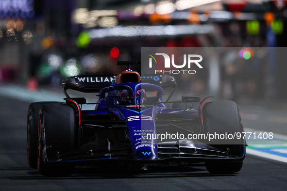 23 ALBON Alexander (tha), Williams Racing FW45, action during the Formula 1 STC Saudi Arabian Grand Prix 2023, 2nd round of the 2023 Formula...