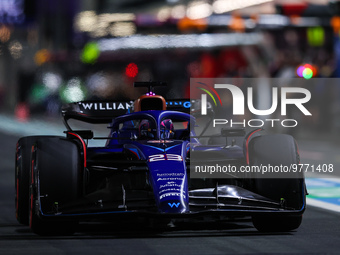 23 ALBON Alexander (tha), Williams Racing FW45, action during the Formula 1 STC Saudi Arabian Grand Prix 2023, 2nd round of the 2023 Formula...