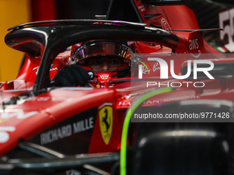 55 SAINZ Carlos (spa), Scuderia Ferrari SF-23, actionduring the Formula 1 STC Saudi Arabian Grand Prix 2023, 2nd round of the 2023 Formula O...