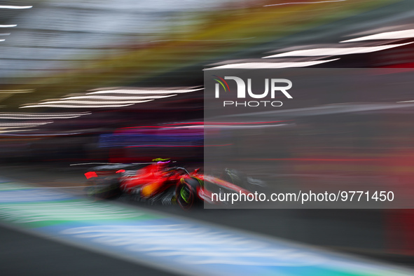 55 SAINZ Carlos (spa), Scuderia Ferrari SF-23, action during the Formula 1 STC Saudi Arabian Grand Prix 2023, 2nd round of the 2023 Formula...