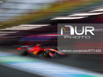 55 SAINZ Carlos (spa), Scuderia Ferrari SF-23, action during the Formula 1 STC Saudi Arabian Grand Prix 2023, 2nd round of the 2023 Formula...