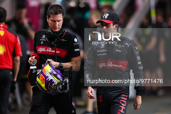 ZHOU Guanyu (chi), Alfa Romeo F1 Team Stake C43, portrait during the Formula 1 STC Saudi Arabian Grand Prix 2023, 2nd round of the 2023 Form...