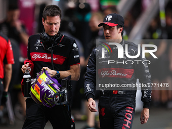 ZHOU Guanyu (chi), Alfa Romeo F1 Team Stake C43, portrait during the Formula 1 STC Saudi Arabian Grand Prix 2023, 2nd round of the 2023 Form...