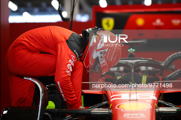 LECLERC Charles (mco), Scuderia Ferrari SF-23, portrait during the Formula 1 STC Saudi Arabian Grand Prix 2023, 2nd round of the 2023 Formul...