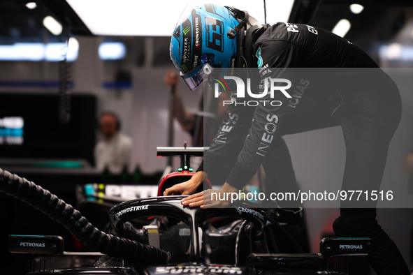 RUSSELL George (gbr), Mercedes AMG F1 Team W14, portrait during the Formula 1 STC Saudi Arabian Grand Prix 2023, 2nd round of the 2023 Formu...