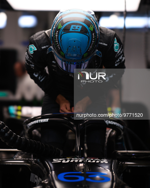 RUSSELL George (gbr), Mercedes AMG F1 Team W14, portrait during the Formula 1 STC Saudi Arabian Grand Prix 2023, 2nd round of the 2023 Formu...