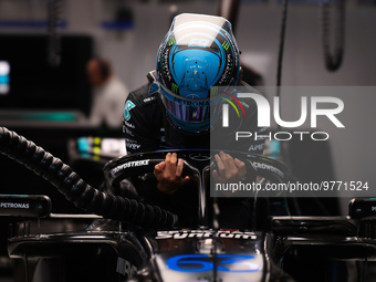 RUSSELL George (gbr), Mercedes AMG F1 Team W14, portrait during the Formula 1 STC Saudi Arabian Grand Prix 2023, 2nd round of the 2023 Formu...