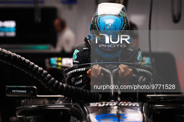 RUSSELL George (gbr), Mercedes AMG F1 Team W14, portrait during the Formula 1 STC Saudi Arabian Grand Prix 2023, 2nd round of the 2023 Formu...