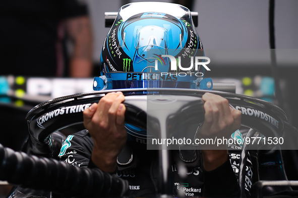 RUSSELL George (gbr), Mercedes AMG F1 Team W14, portrait during the Formula 1 STC Saudi Arabian Grand Prix 2023, 2nd round of the 2023 Formu...