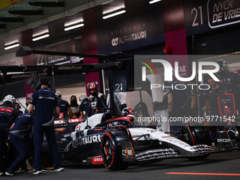 21 DE VRIES Nyck (ned), Scuderia AlphaTauri AT04, action during the Formula 1 STC Saudi Arabian Grand Prix 2023, 2nd round of the 2023 Formu...