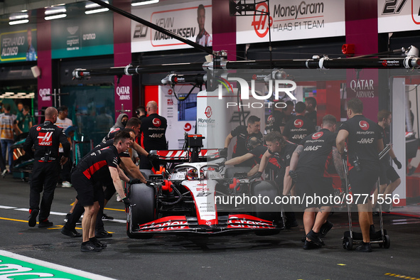 27 HULKENBERG Nico (ger), Haas F1 Team VF-23 Ferrari, action during the Formula 1 STC Saudi Arabian Grand Prix 2023, 2nd round of the 2023 F...