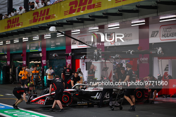 27 HULKENBERG Nico (ger), Haas F1 Team VF-23 Ferrari, action during the Formula 1 STC Saudi Arabian Grand Prix 2023, 2nd round of the 2023 F...