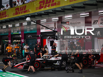 27 HULKENBERG Nico (ger), Haas F1 Team VF-23 Ferrari, action during the Formula 1 STC Saudi Arabian Grand Prix 2023, 2nd round of the 2023 F...