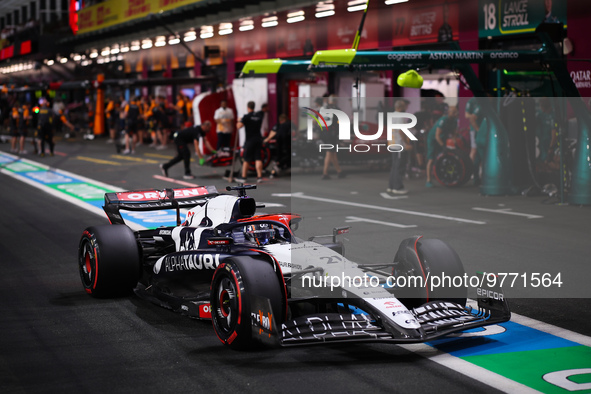 21 DE VRIES Nyck (ned), Scuderia AlphaTauri AT04, action during the Formula 1 STC Saudi Arabian Grand Prix 2023, 2nd round of the 2023 Formu...