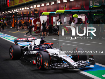 21 DE VRIES Nyck (ned), Scuderia AlphaTauri AT04, action during the Formula 1 STC Saudi Arabian Grand Prix 2023, 2nd round of the 2023 Formu...