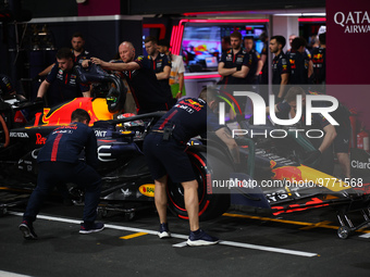 01 VERSTAPPEN Max (nld), Red Bull Racing RB19, action during the Formula 1 STC Saudi Arabian Grand Prix 2023, 2nd round of the 2023 Formula...