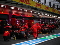 55 SAINZ Carlos (spa), Scuderia Ferrari SF-23, action 16 LECLERC Charles (mco), Scuderia Ferrari SF-23, action during the Formula 1 STC Saud...