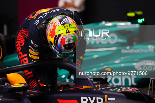 PEREZ Sergio (mex), Red Bull Racing RB19, portrait during the Formula 1 STC Saudi Arabian Grand Prix 2023, 2nd round of the 2023 Formula One...