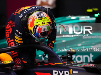 PEREZ Sergio (mex), Red Bull Racing RB19, portrait during the Formula 1 STC Saudi Arabian Grand Prix 2023, 2nd round of the 2023 Formula One...