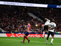 Thomas Lemar scoring a goal during La Liga match between Atletico de Madrid and Valencia CF at Civitas Metropolitano on March 18, 2023 in Ma...