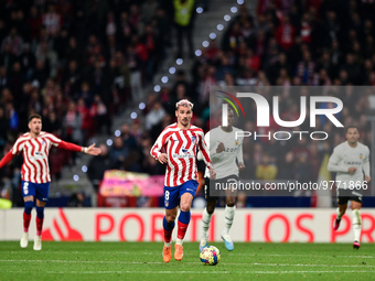 Antoine Griezmann during La Liga match between Atletico de Madrid and Valencia CF at Civitas Metropolitano on March 18, 2023 in Madrid, Spai...