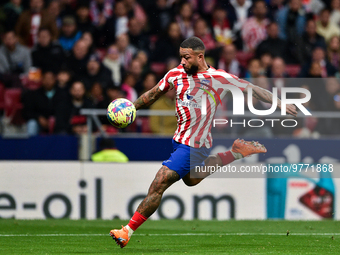 Memphis Depay during La Liga match between Atletico de Madrid and Valencia CF at Civitas Metropolitano on March 18, 2023 in Madrid, Spain. (