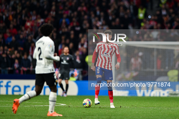 Josema Gimenez during La Liga match between Atletico de Madrid and Valencia CF at Civitas Metropolitano on March 18, 2023 in Madrid, Spain. 