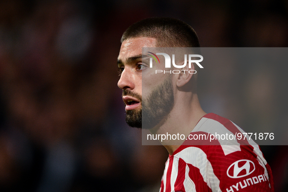 Yannick Carrasco during La Liga match between Atletico de Madrid and Valencia CF at Civitas Metropolitano on March 18, 2023 in Madrid, Spain...