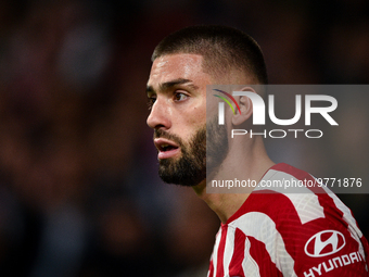 Yannick Carrasco during La Liga match between Atletico de Madrid and Valencia CF at Civitas Metropolitano on March 18, 2023 in Madrid, Spain...