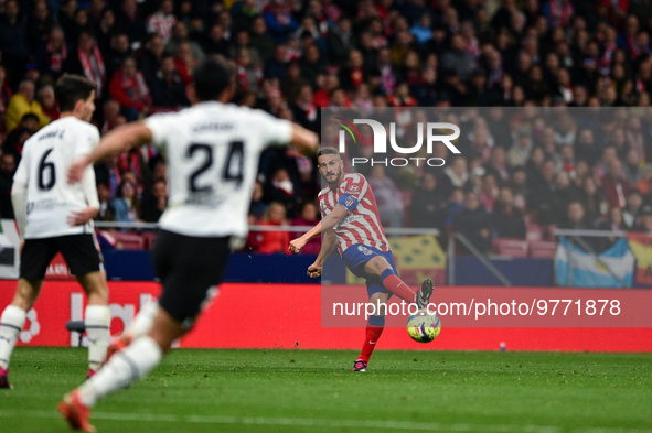 Koke during La Liga match between Atletico de Madrid and Valencia CF at Civitas Metropolitano on March 18, 2023 in Madrid, Spain. 