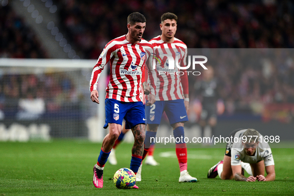 Rodrigo de Paul during La Liga match between Atletico de Madrid and Valencia CF at Civitas Metropolitano on March 18, 2023 in Madrid, Spain....