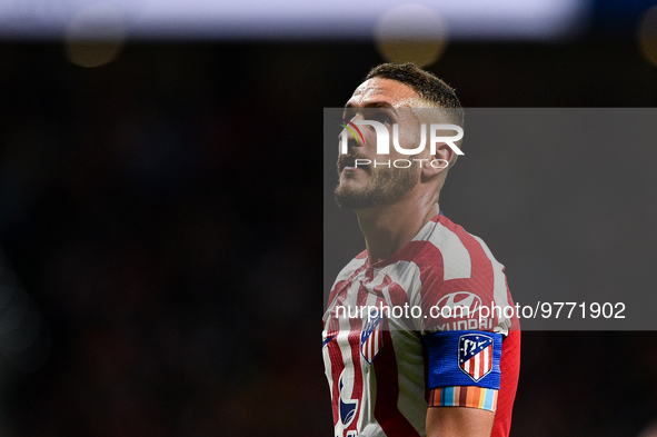 Koke during La Liga match between Atletico de Madrid and Valencia CF at Civitas Metropolitano on March 18, 2023 in Madrid, Spain. 