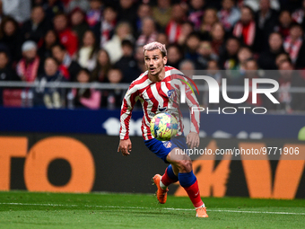 Antoine Griezmann during La Liga match between Atletico de Madrid and Valencia CF at Civitas Metropolitano on March 18, 2023 in Madrid, Spai...