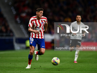 Nahuel Molina during La Liga match between Atletico de Madrid and Valencia CF at Civitas Metropolitano on March 18, 2023 in Madrid, Spain. (