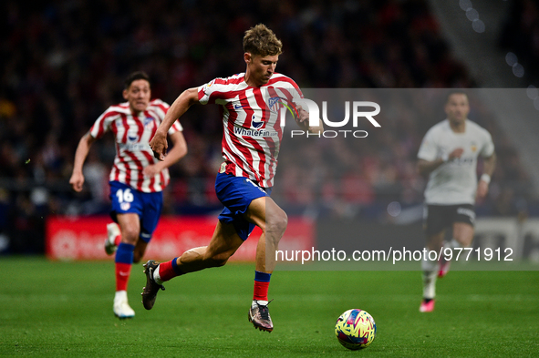 Marcos Llorente during La Liga match between Atletico de Madrid and Valencia CF at Civitas Metropolitano on March 18, 2023 in Madrid, Spain....