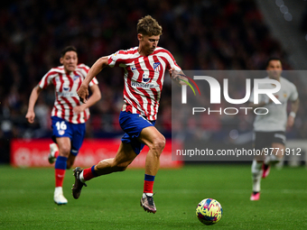 Marcos Llorente during La Liga match between Atletico de Madrid and Valencia CF at Civitas Metropolitano on March 18, 2023 in Madrid, Spain....