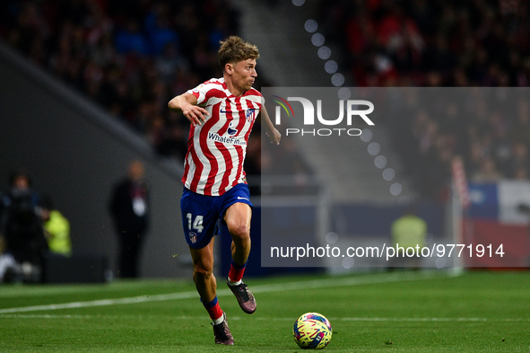 Marcos Llorente during La Liga match between Atletico de Madrid and Valencia CF at Civitas Metropolitano on March 18, 2023 in Madrid, Spain....