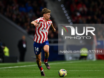 Marcos Llorente during La Liga match between Atletico de Madrid and Valencia CF at Civitas Metropolitano on March 18, 2023 in Madrid, Spain....